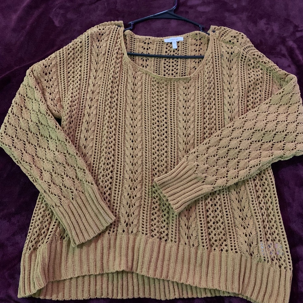 Never worn! Dark yellow sweater